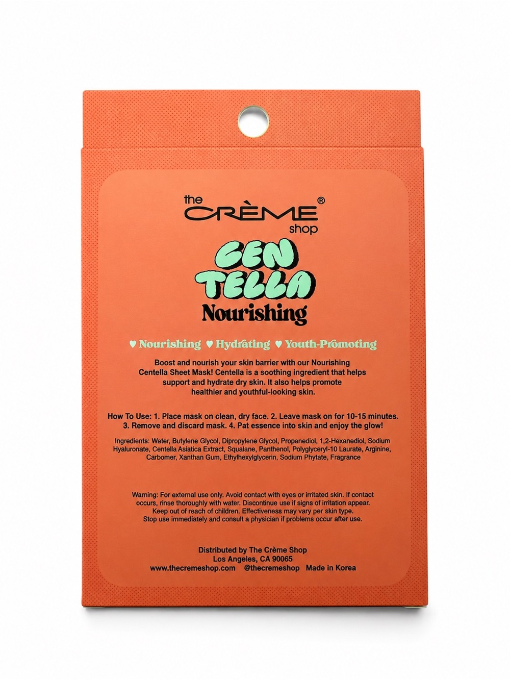 NEW/NIB The Crème Shop Centella Nourishing Comfort Fit Sheet Mask Set - Picture 4 of 5